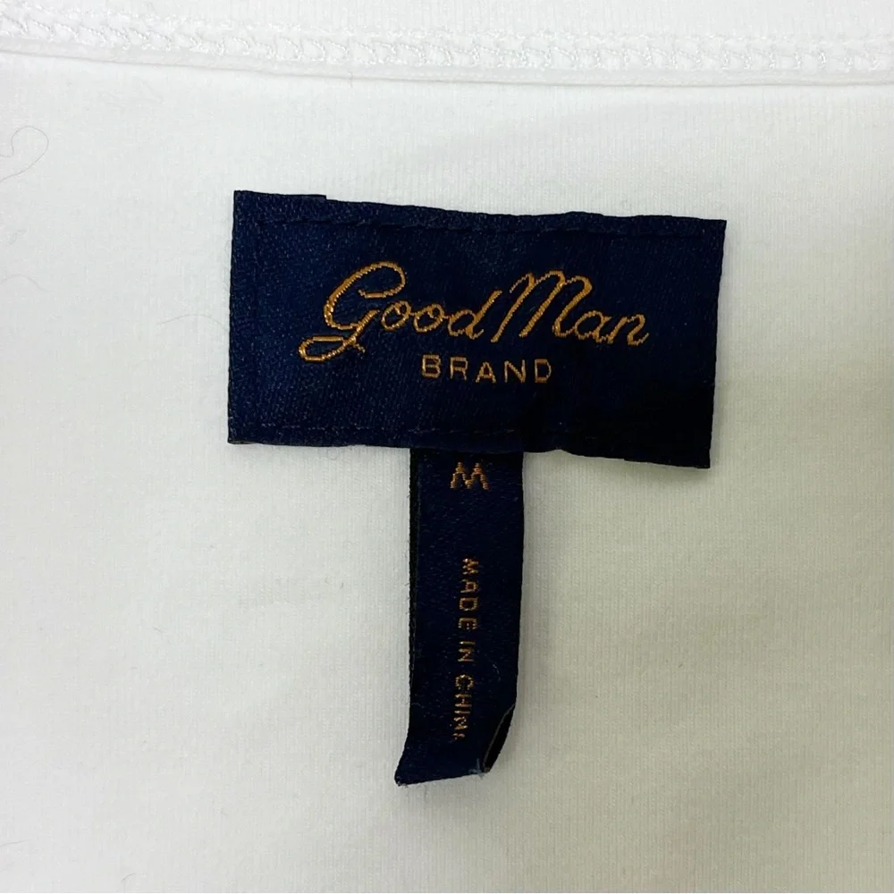 Good Man Brand White Flex Pro Victory Crew Sweatshirt Size Medium - Picture 3 of 12